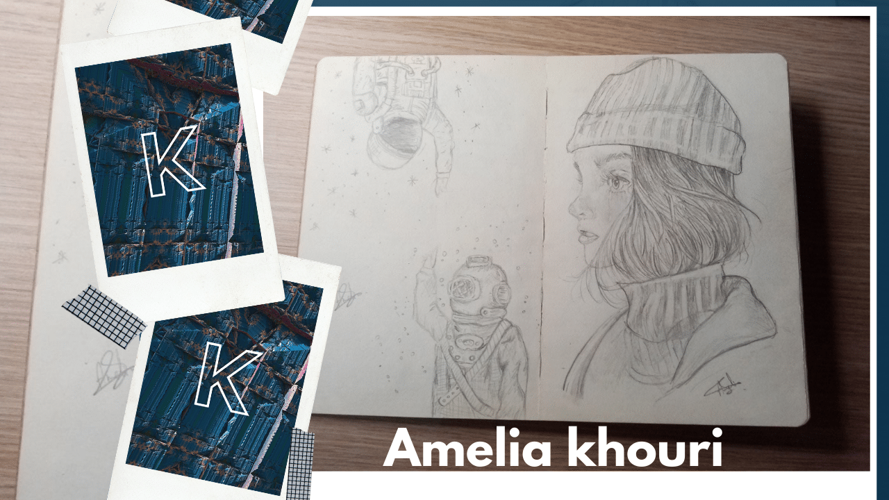 drawing of amelia khouri - best drawing channels on youtube amelia khouri