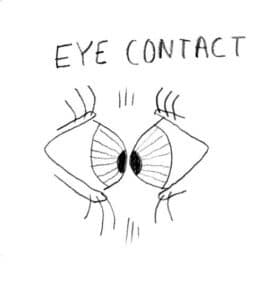 eye contact drawing 