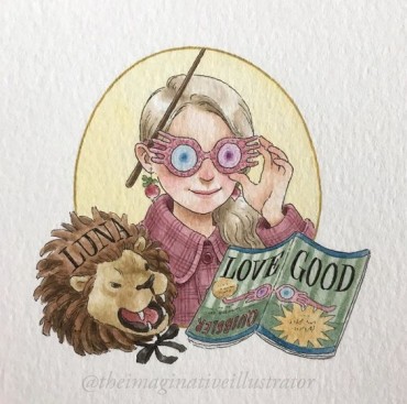 Luna Lovegood drawing