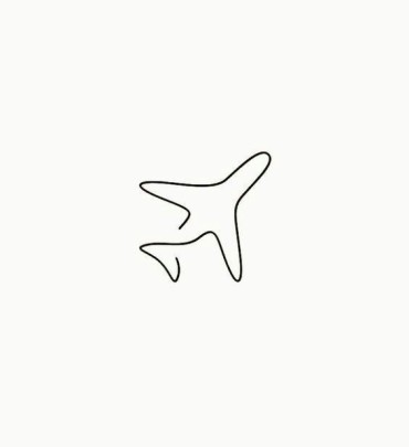 An aesthetic drawing of an airplane