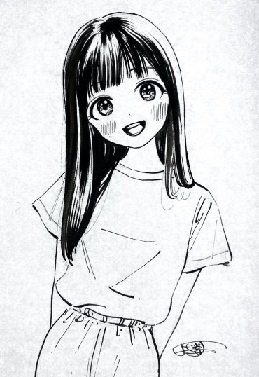 A very cute manga girl