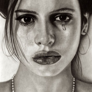  advanced drawing a girl crying