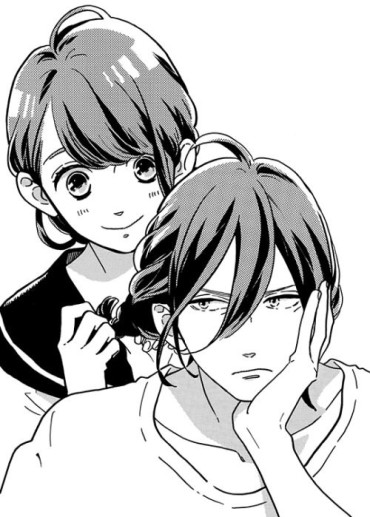 A female and male manga character