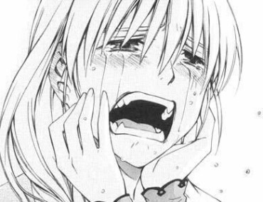 anime girl devastated and crying