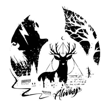 An "always" inspired drawing with a deer
