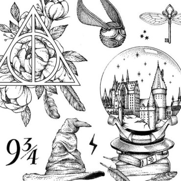 random harry potter drawing ideas