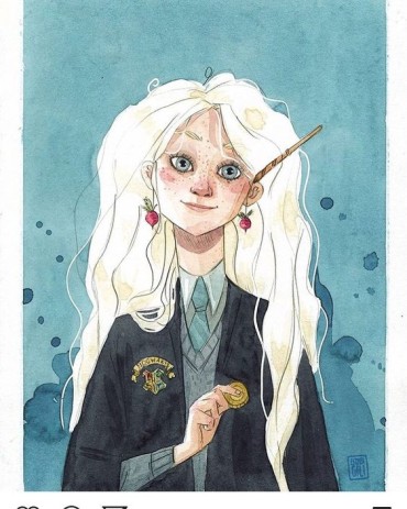 drawing of Luna Lovegood