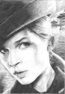 An advanced drawing of Fleur Delacour