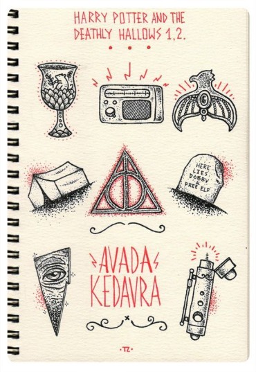 Harry Potter and the deathly hallows drawing