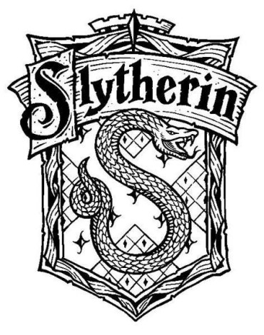 Slytherin home's crest drawing