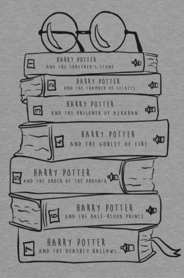 Harry Potter books drawing