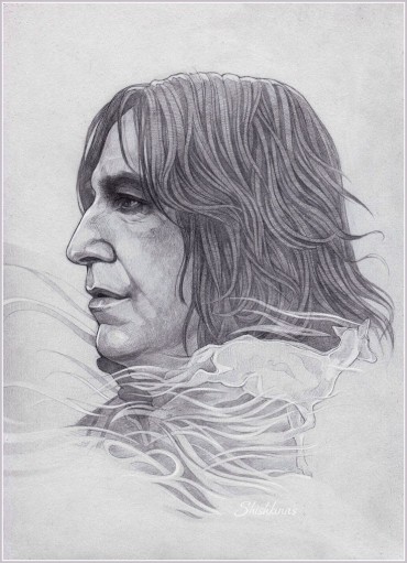 drawing of Severus Snape