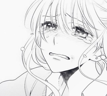 manga anime girl crying