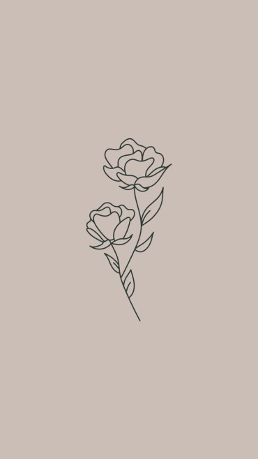 Two small aesthetic roses