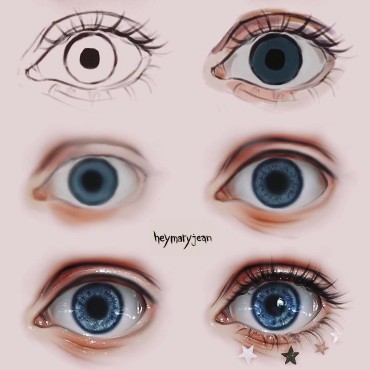  amazing digital art tutorial on how to draw an eye