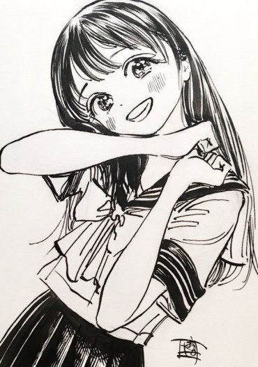 One of the most beautiful drawings of a manga girl