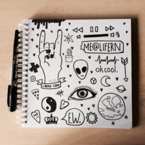 Cool teenage doodle drawing ideas