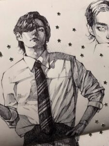 V Taehyung sketchbook permission to dance