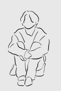 Jungkook easy line art drawing