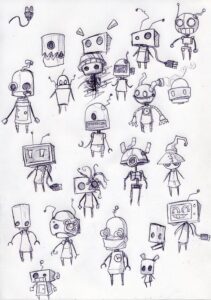Robot doodles