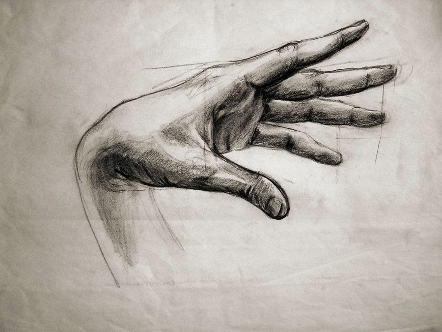 drawing of a hand