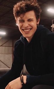 shawn mendes smiling with his eyes closed